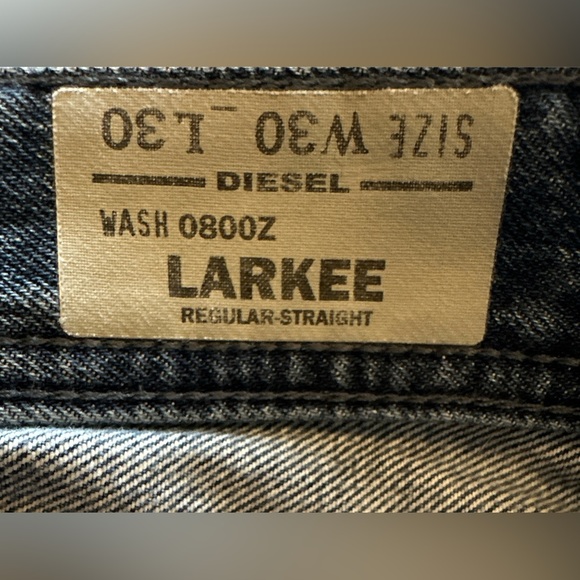 Diesel Jeans Mens W30 Blue Larkee Relaxed Comfort Straight 0800Z 30x30 - Picture 7 of 12